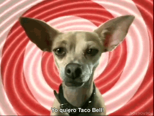 taco bell, taco bell gif, taco bell commercial, nostalgic taco bell, 90s taco bell