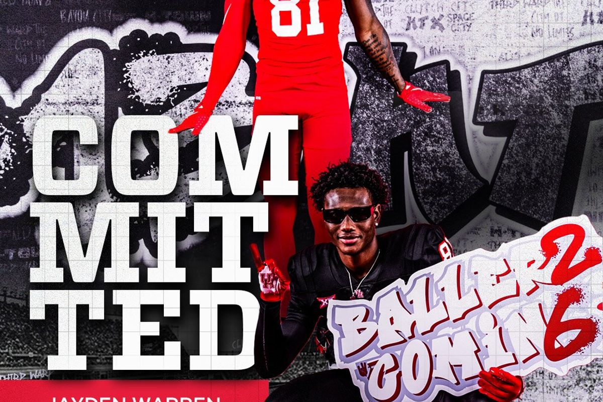 BREAKING: 2026 Iowa Colony four-star WR Jayden Warren commit to Houston