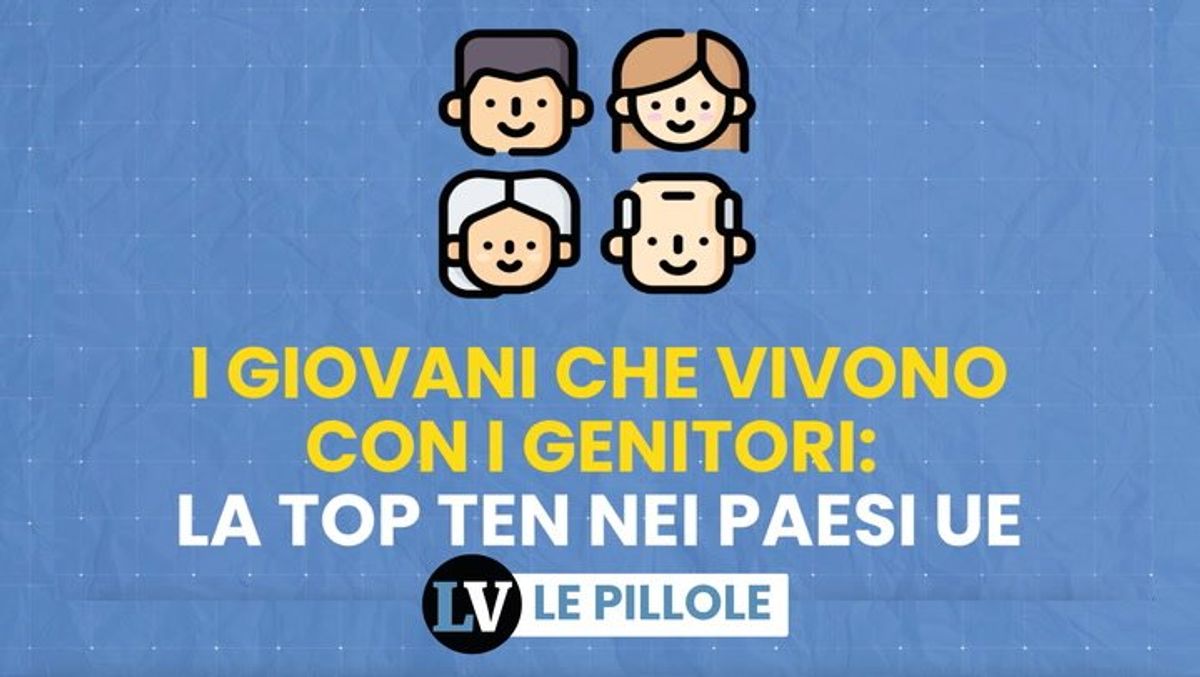 I giovani che vivono ancora con i genitori: la top ten nei Paesi Ue