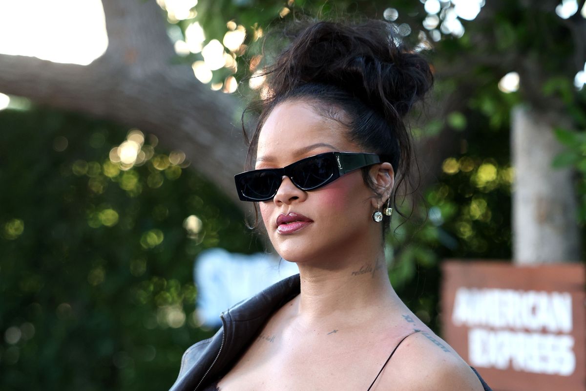 Rihanna Stuns in Saint Laurent at 'Smurfs' Premiere