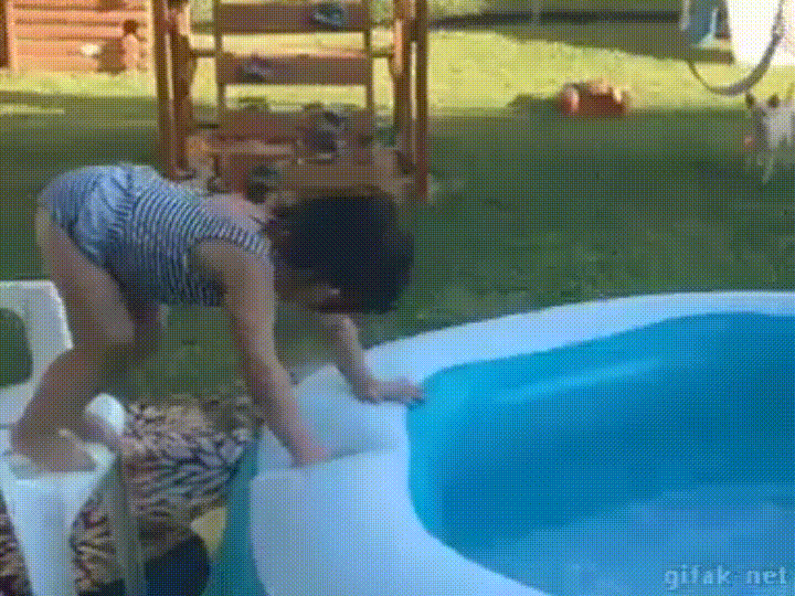 little girl, kiddie pool, outside pool, summer, kids, carefree