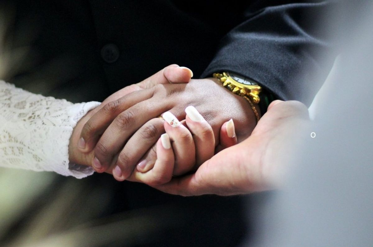 bride and groom, giving away the bride, father of the bride, wedding, parents