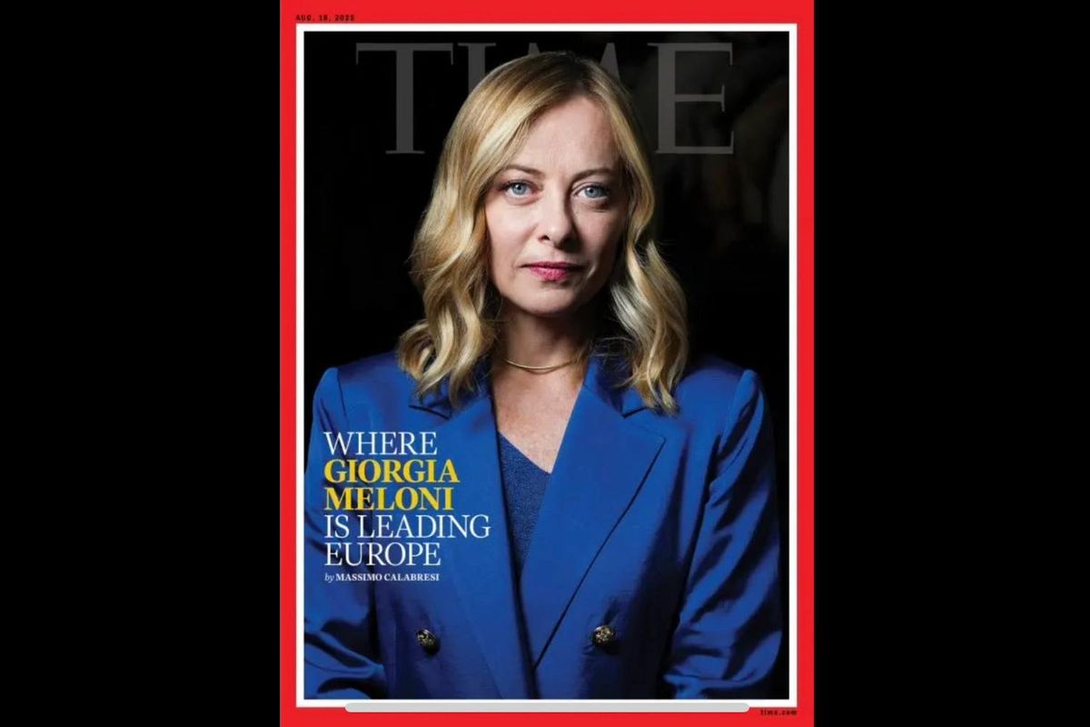 Giorgia Meloni sulla copertina del Time