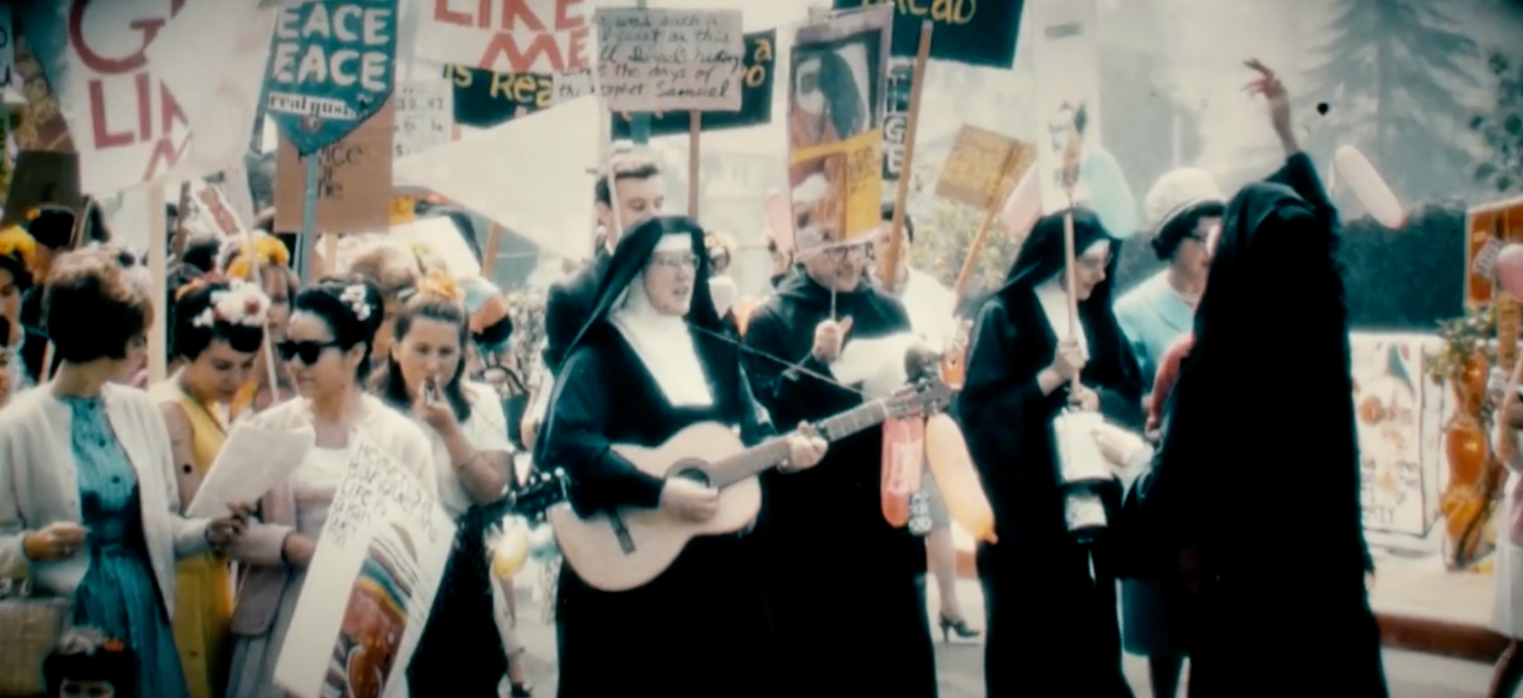 nuns, catholic church, religion, protests, faith, film, documentary 