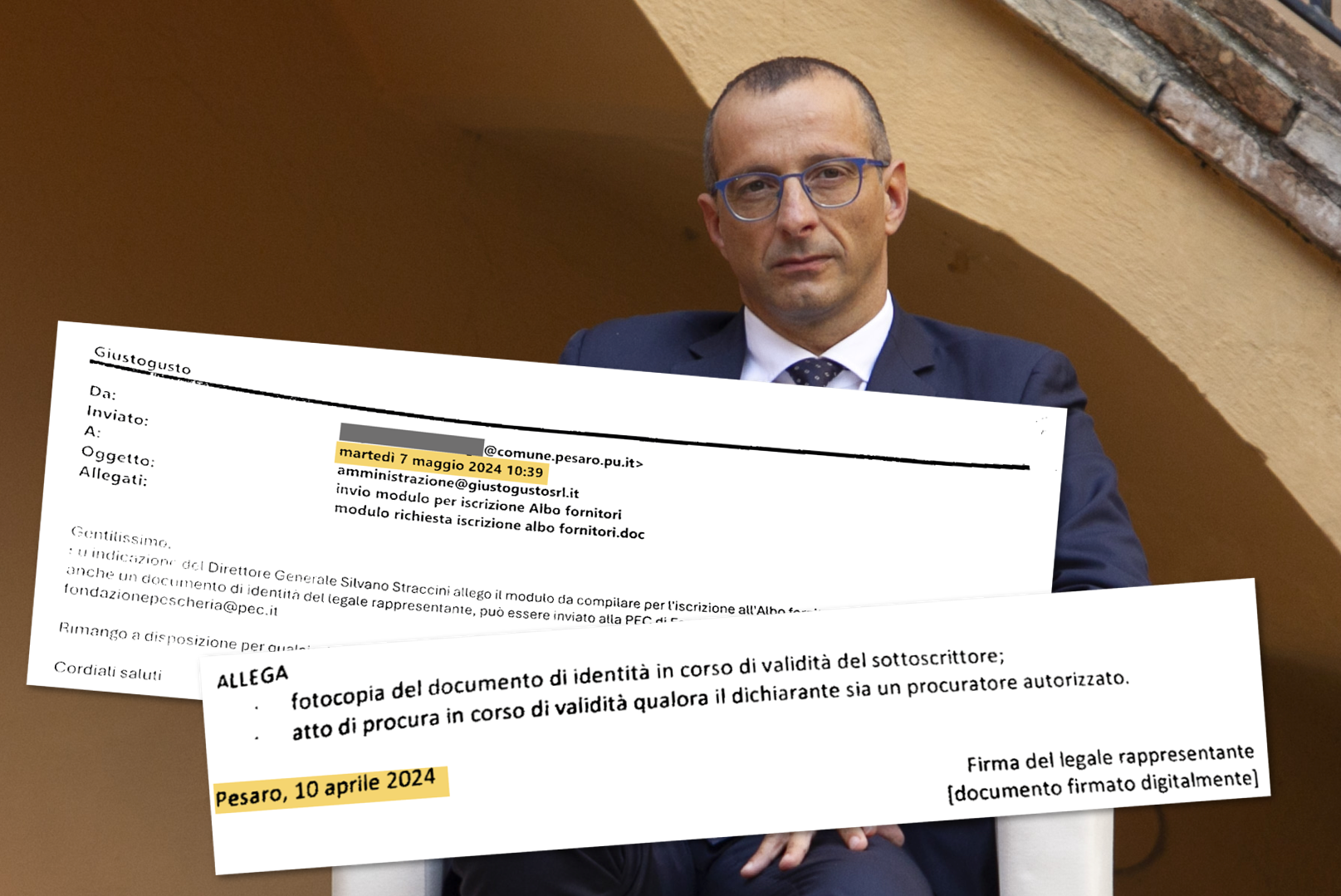 Soldi pubblici per le cene di Ricci: ecco le carte