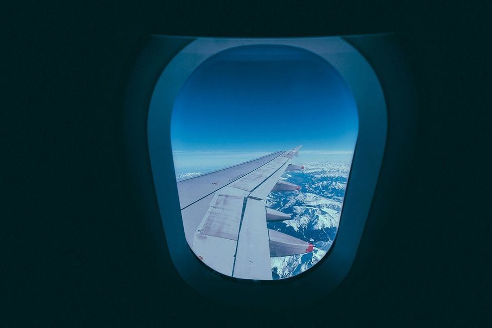 airplane, plane, window, window seat, boundaries