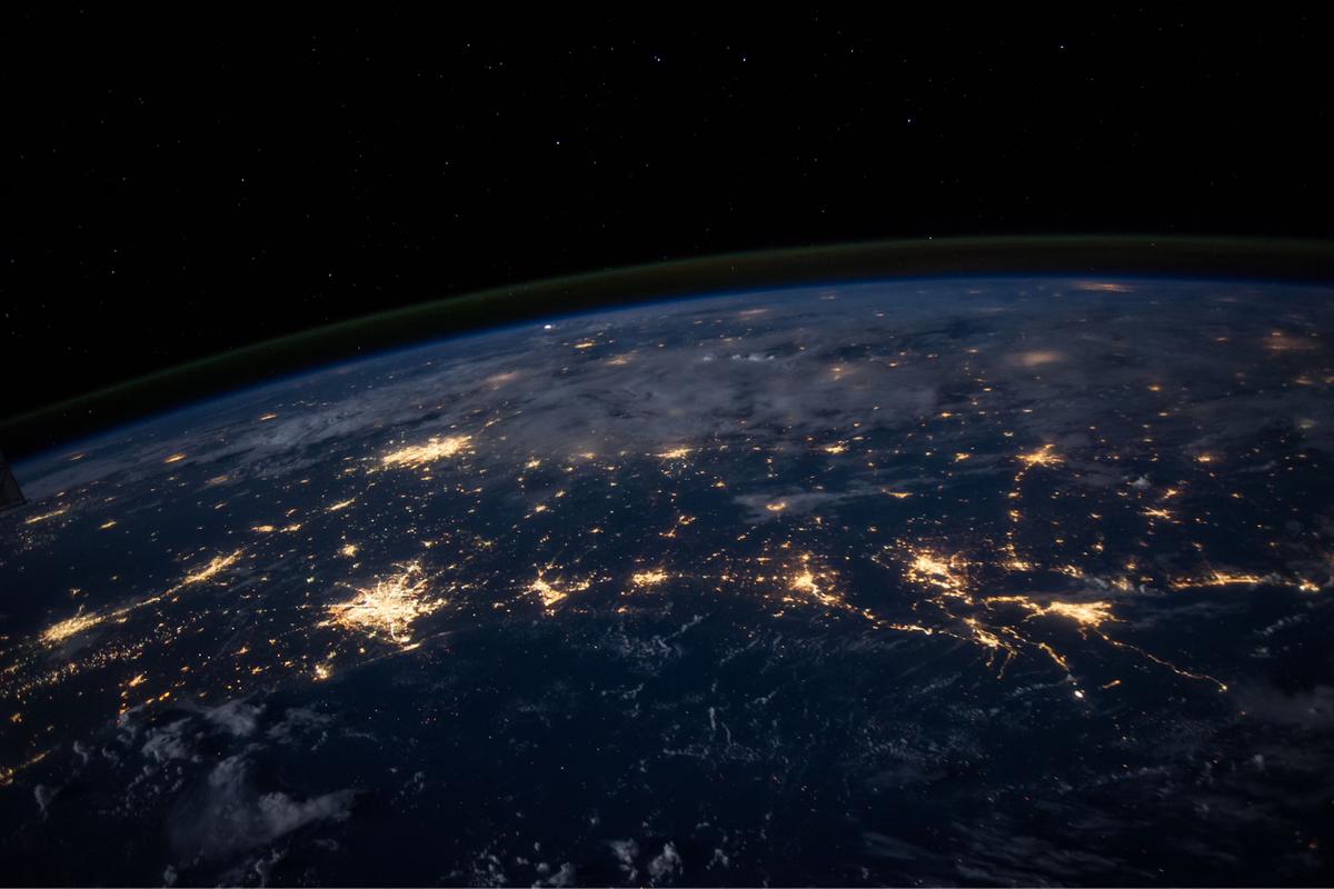 image of the earth at night