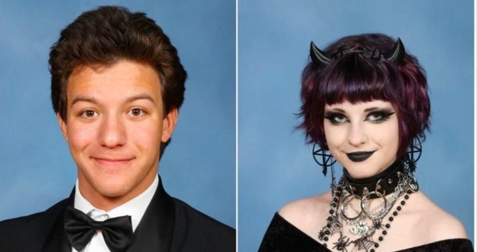High school salutatorian's Goth yearbook photo goes viral for the most inspiring reason