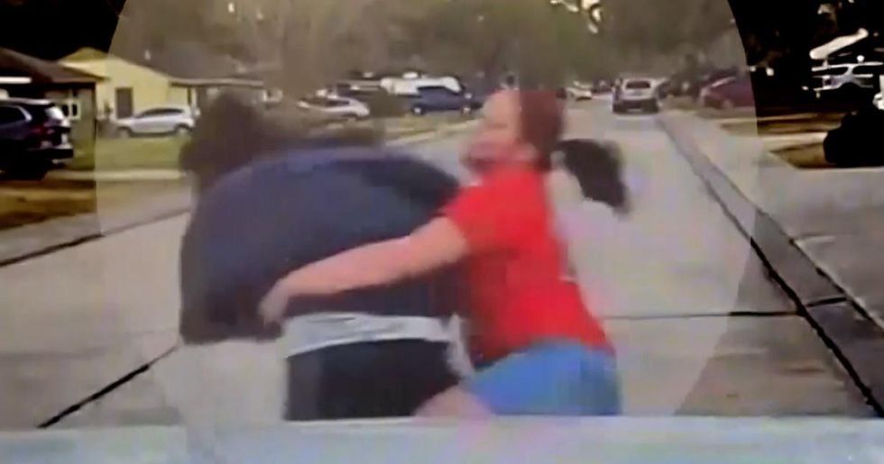 Supermom tackles peeping Tom she caught spying on her daughter