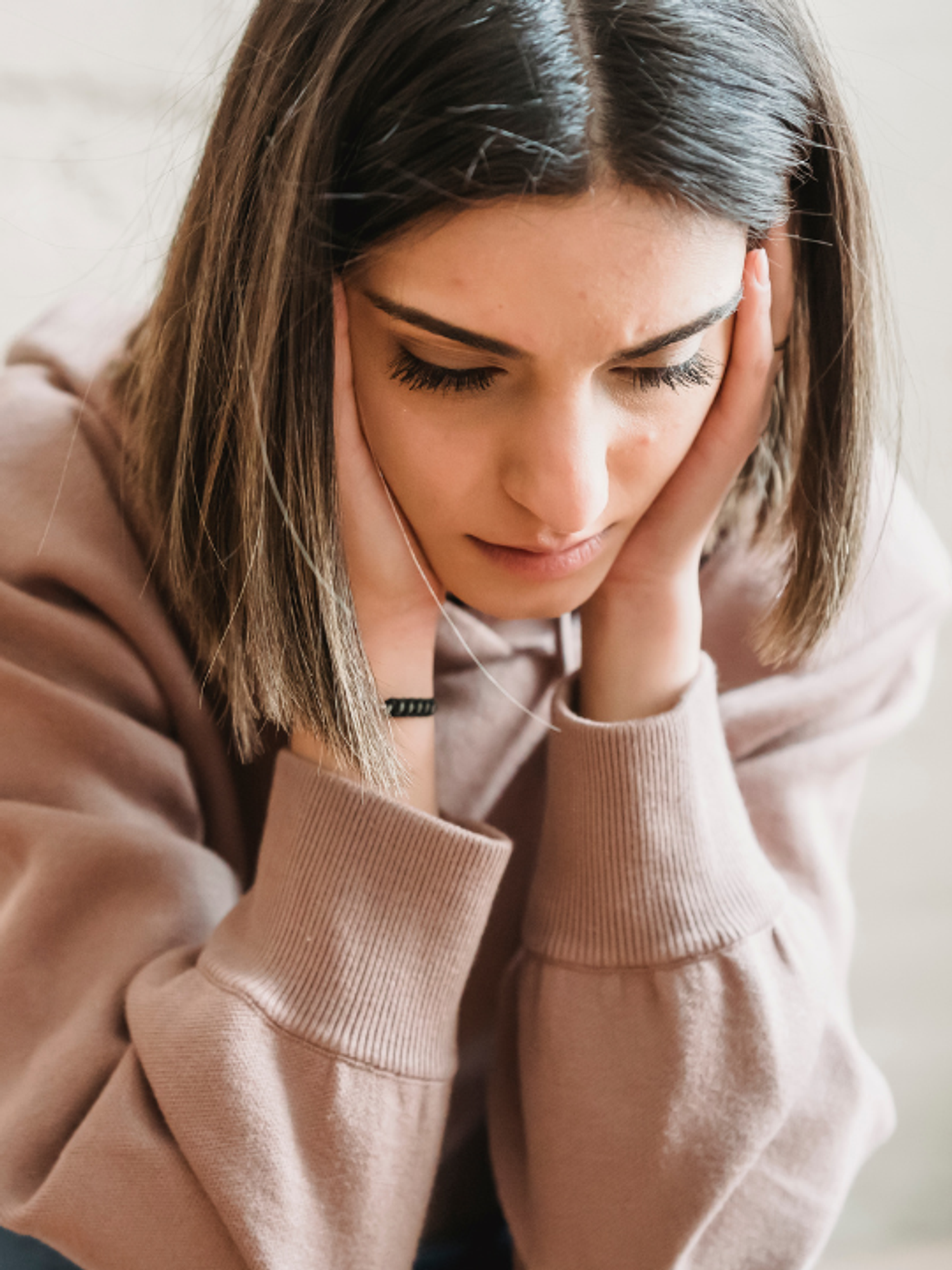 woman, sad, brain, head, emotions