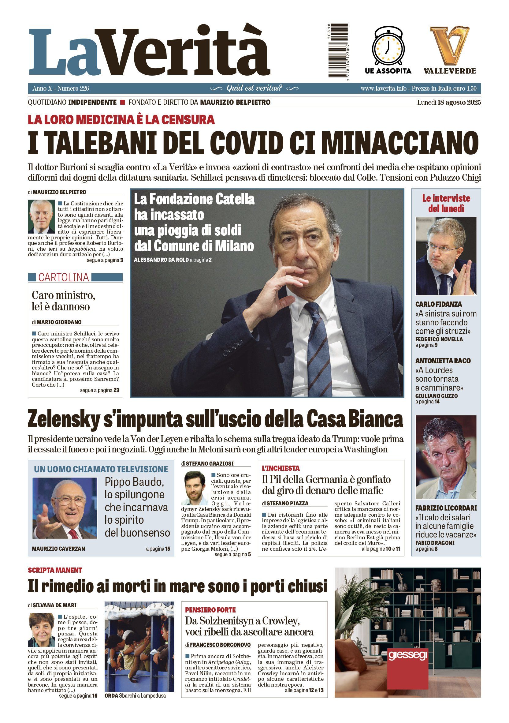 Oggi in edicola