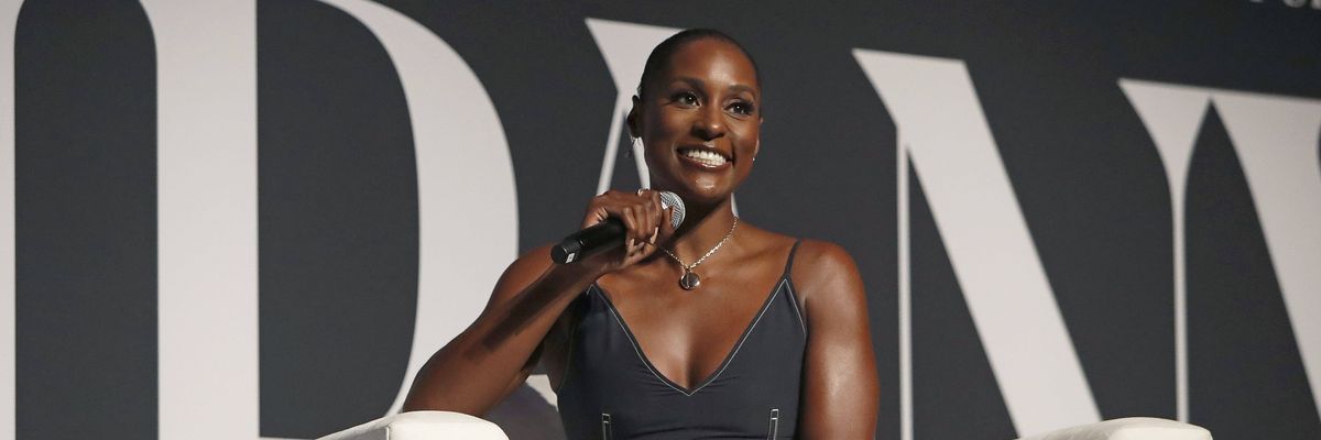 Actress, writer, and producer Issa Rae speaks onstage during the Fast Company Innovation Festival 2024 at BMCC Tribeca PAC on September 19, 2024 in New York City.