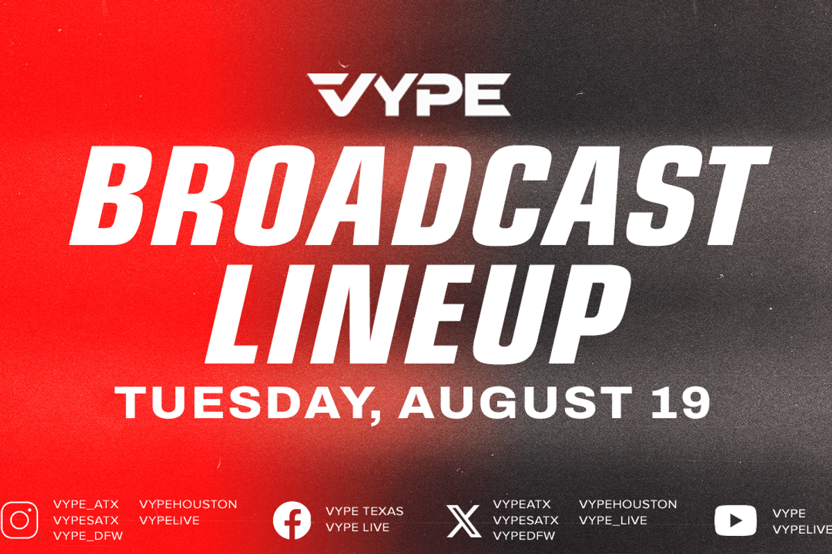 VYPE Live Lineup - Tuesday 8/19/25