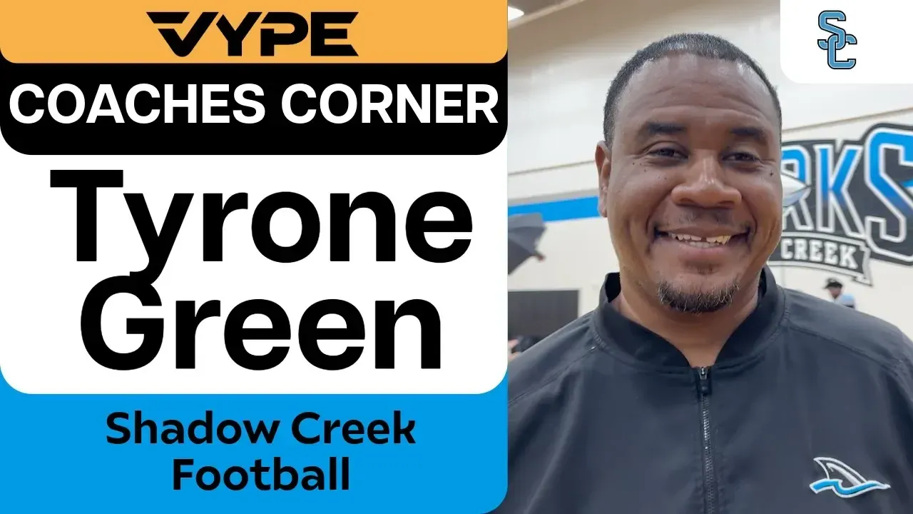 VYPE Coaches Corner | Shadow Creek High School Football Coach Tyrone Green