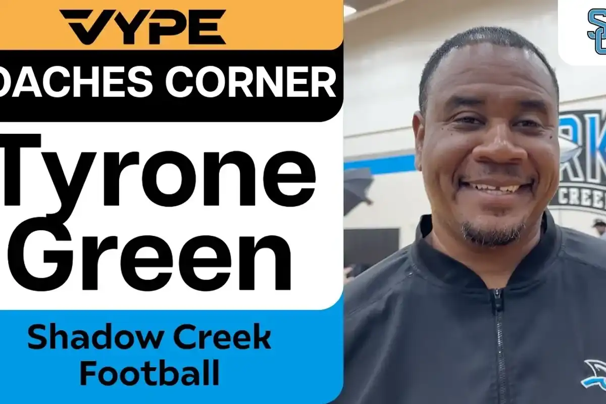 VYPE Coaches Corner | Shadow Creek High School Football Coach Tyrone Green
