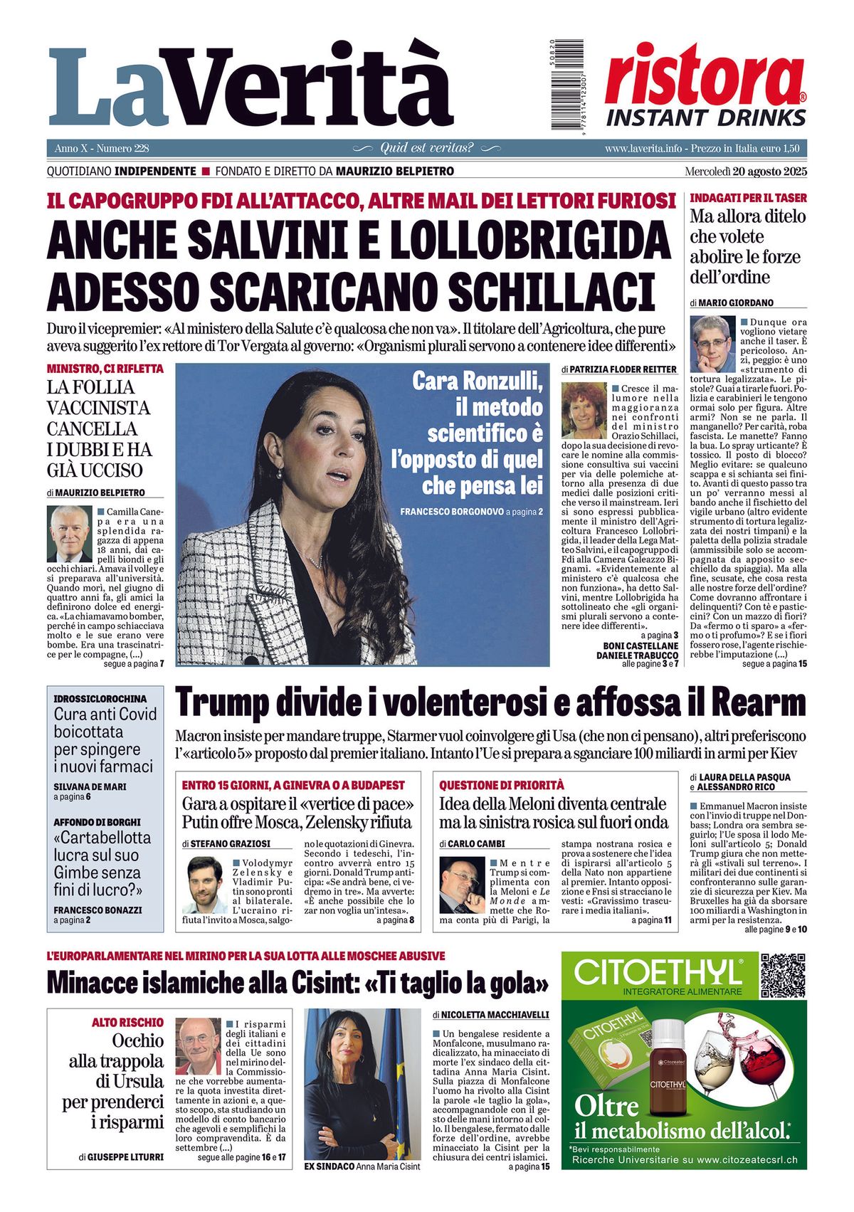Oggi in edicola
