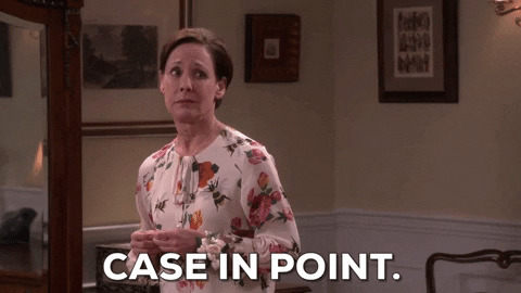 case in point, case and point, idioms, big bang theory, English