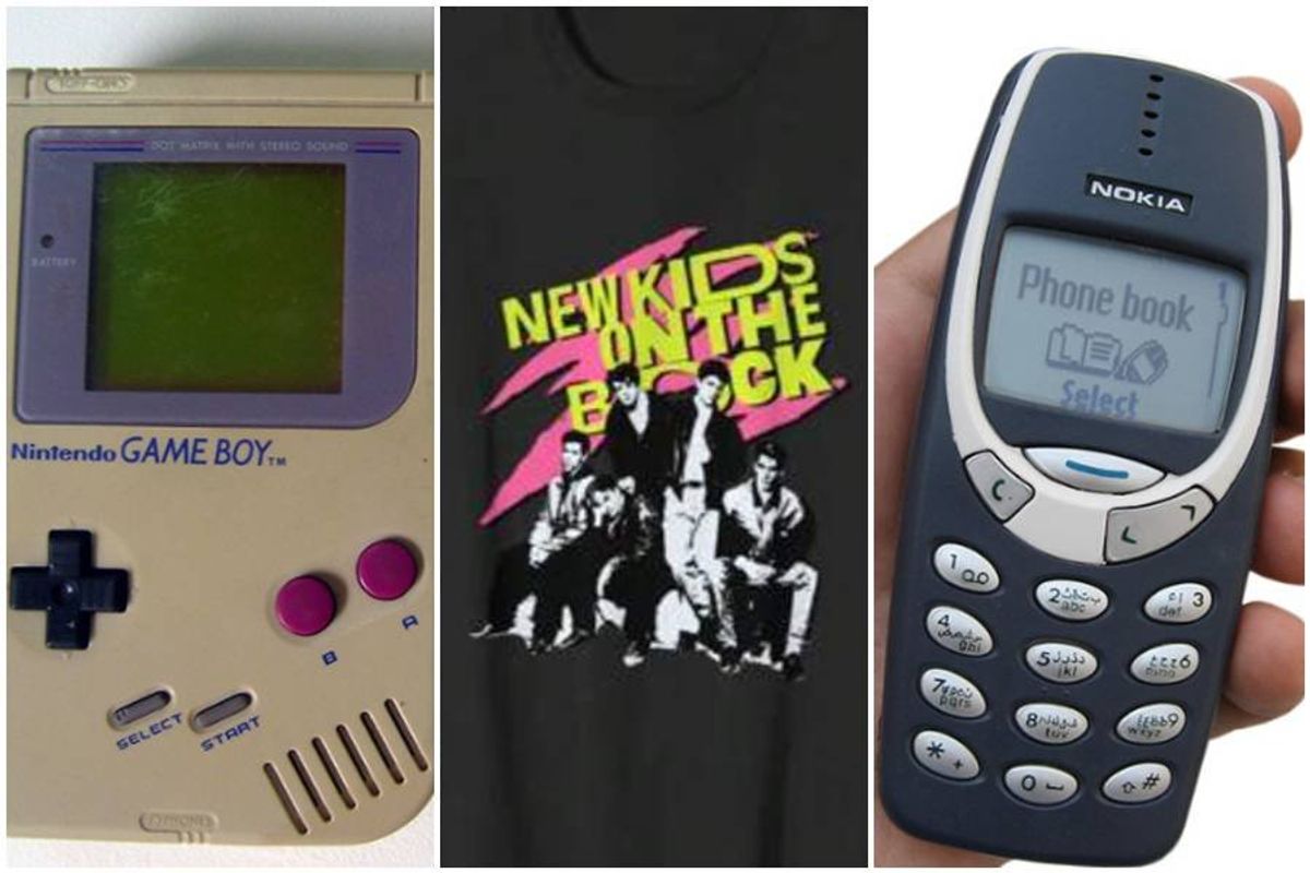 nkotb, millennial things, nokia pone, game boy, millennial museum,