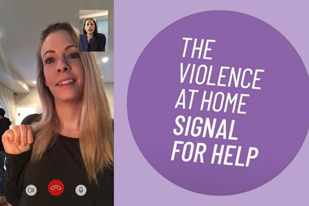 international signal for help, emergency, hand signal, need help, danger, violence