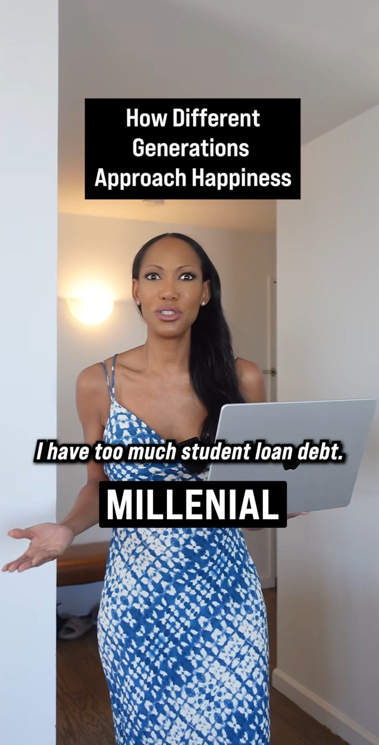 woman, generations, millennial, happiness, psychology