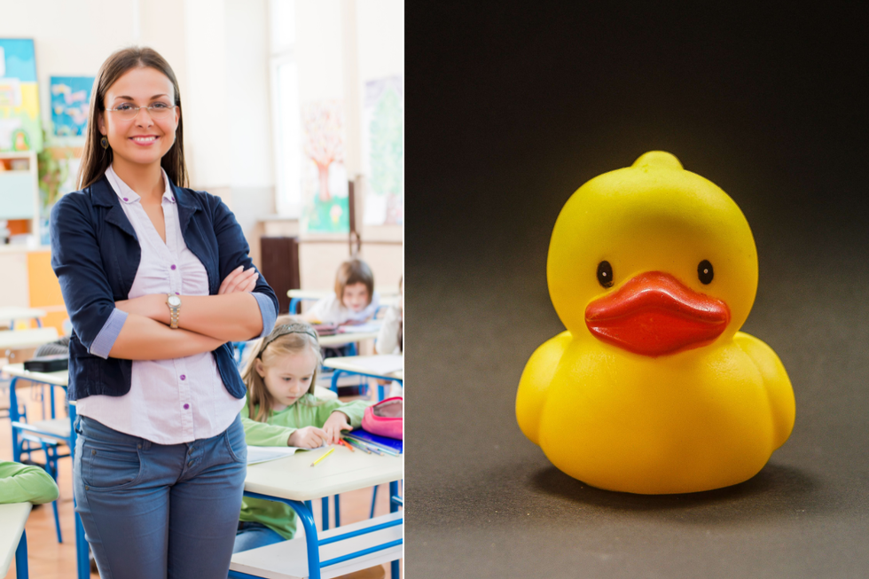 Teacher issues wholesome warning to colleagues: 'Be careful what you leave on your desk'