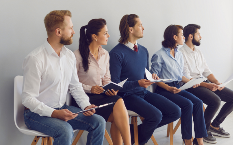 spiky names, job interview, job application, job candidates, resumes, waiting,