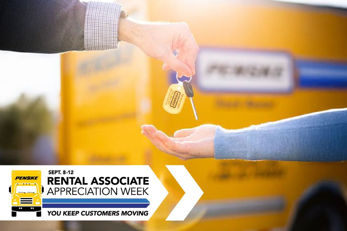Penske celebrates Rental Associate Appreciation Week, Sept. 8–12, with the theme “You Keep Customers Moving.”