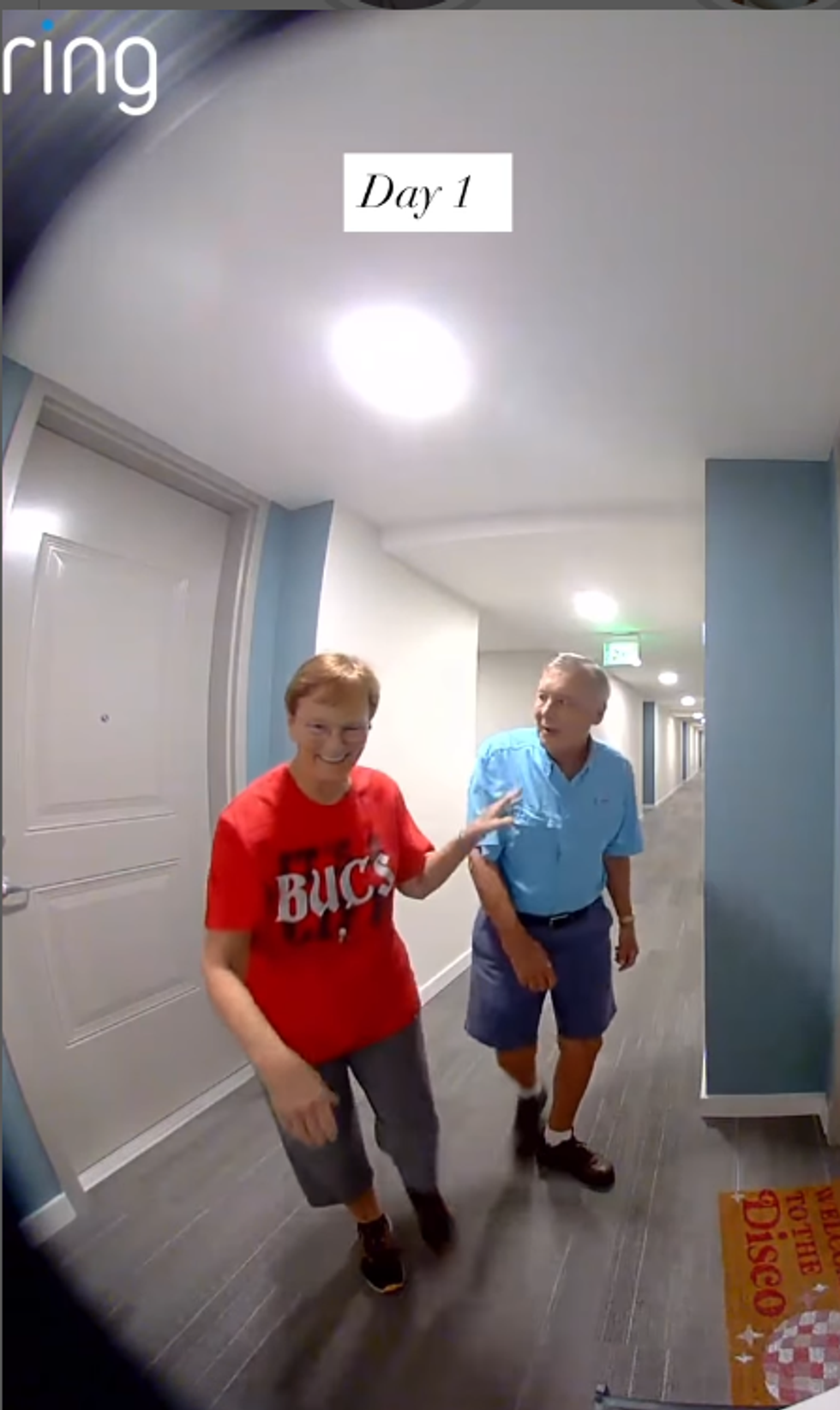 hallway, hallway walk, hallway walking, jack and sally, ring video