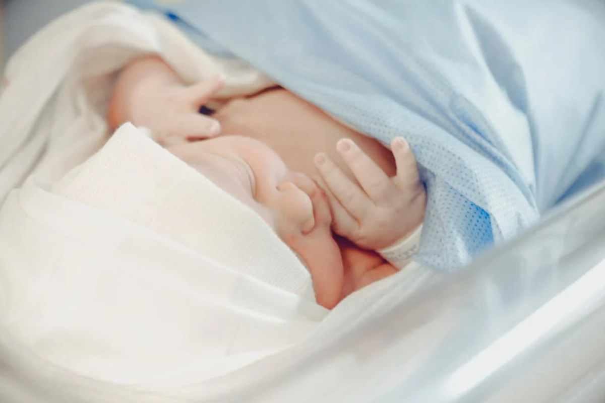 babies, maternity ward, newborns, baby blanket, baby hands, sleeping baby