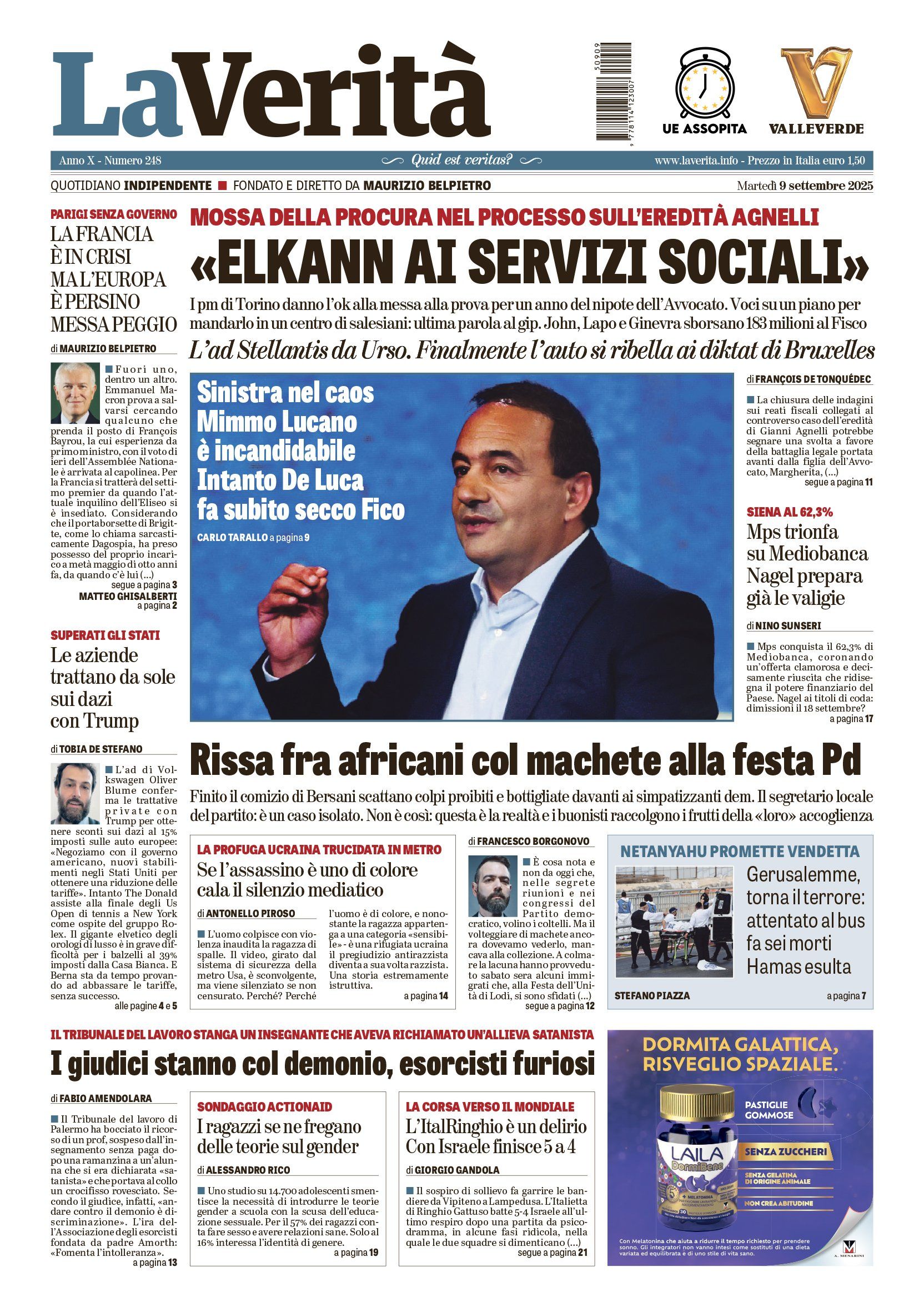 Oggi in edicola