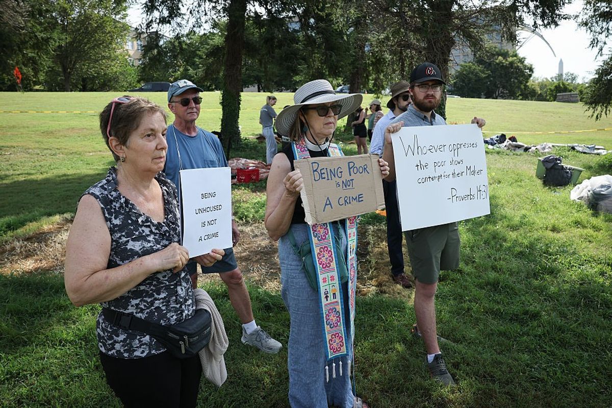 Advocates Rally Against Bill to Jail and Fine Homeless People in DC