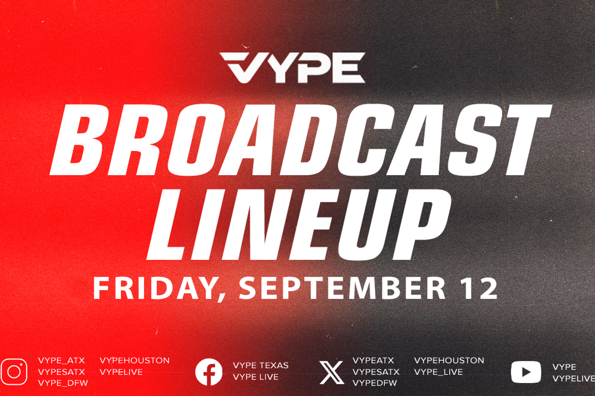 VYPE Live Lineup - Friday 9/12/25