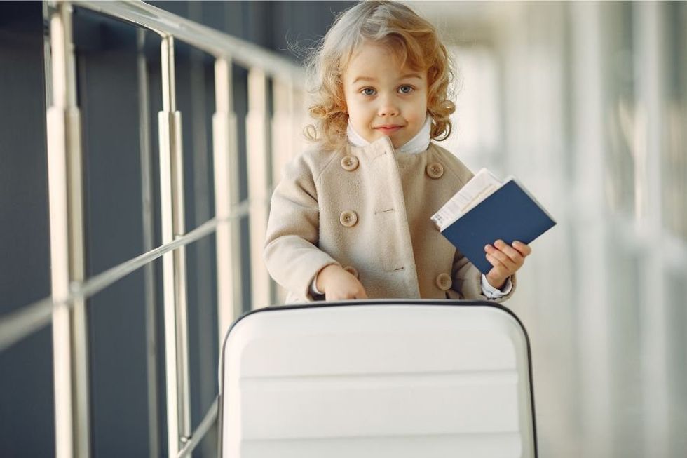 child, passport, traveler