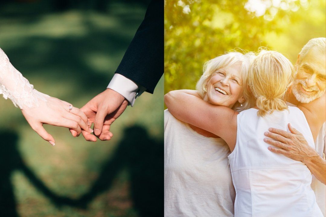 marriage, wedding, senior home, love, grandparents