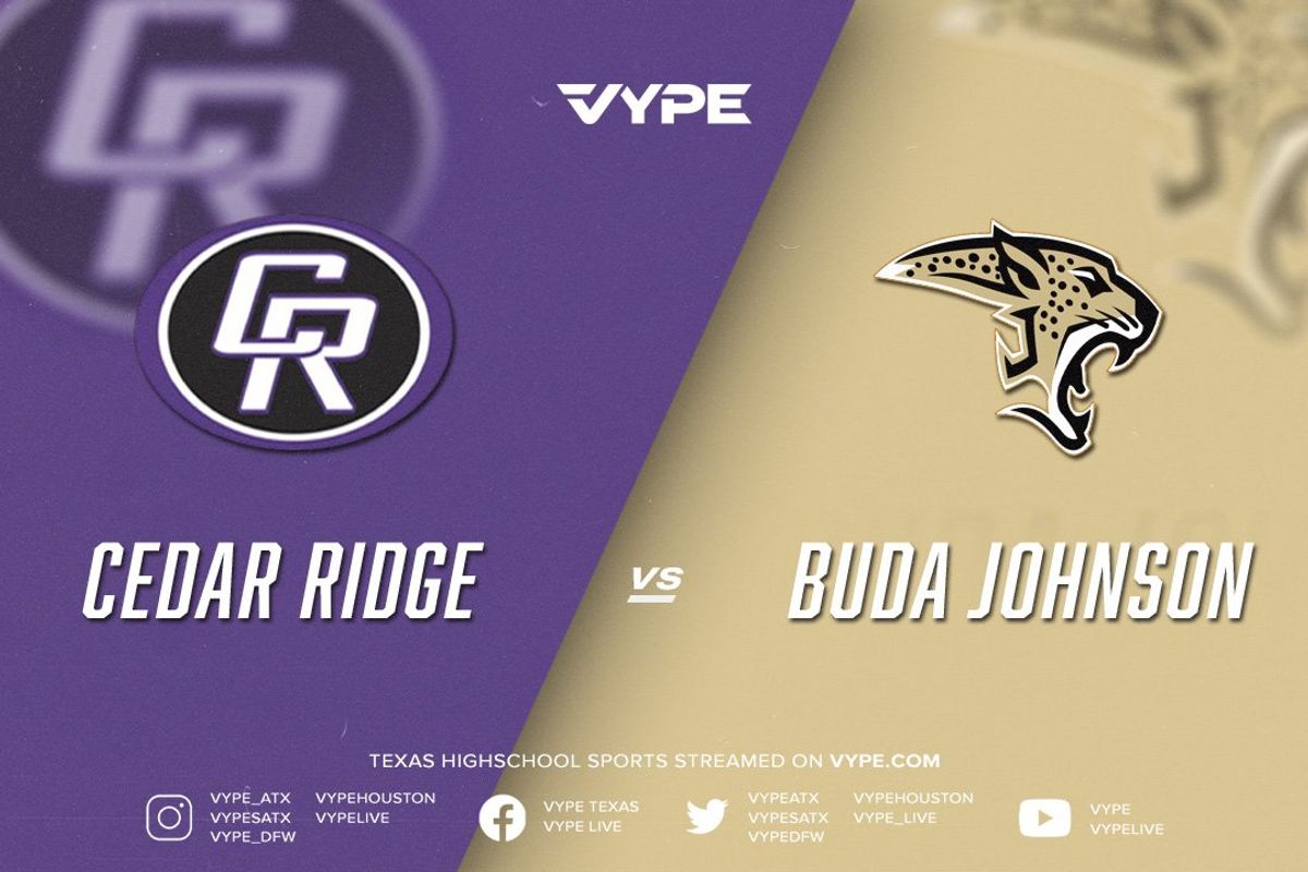 7PM - Football: Cedar Ridge vs. Buda Johnson