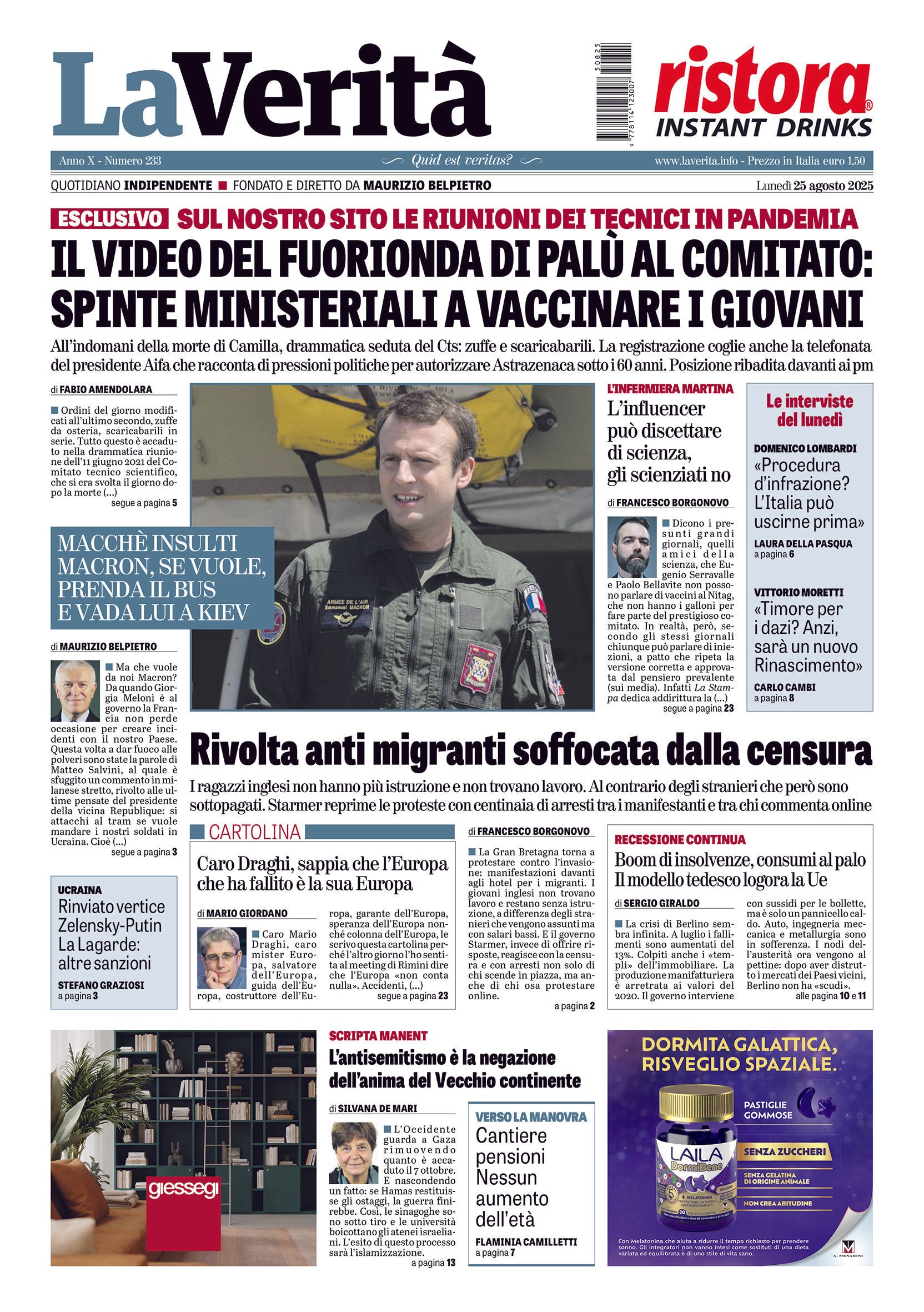 Oggi in edicola