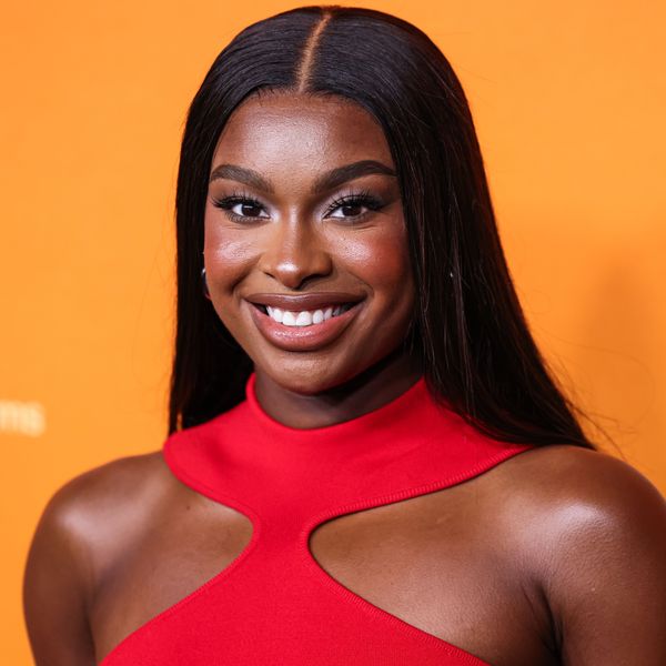 American singer, songwriter, and actress Coco Jones wearing Cult Gaia arrives at the Los Angeles Special Screening Of Apple Original Films And A24's 'Highest 2 Lowest' held at the Ted Mann Theater at the Academy Museum of Motion Pictures in Miracle Mile, Los Angeles, California, United States.