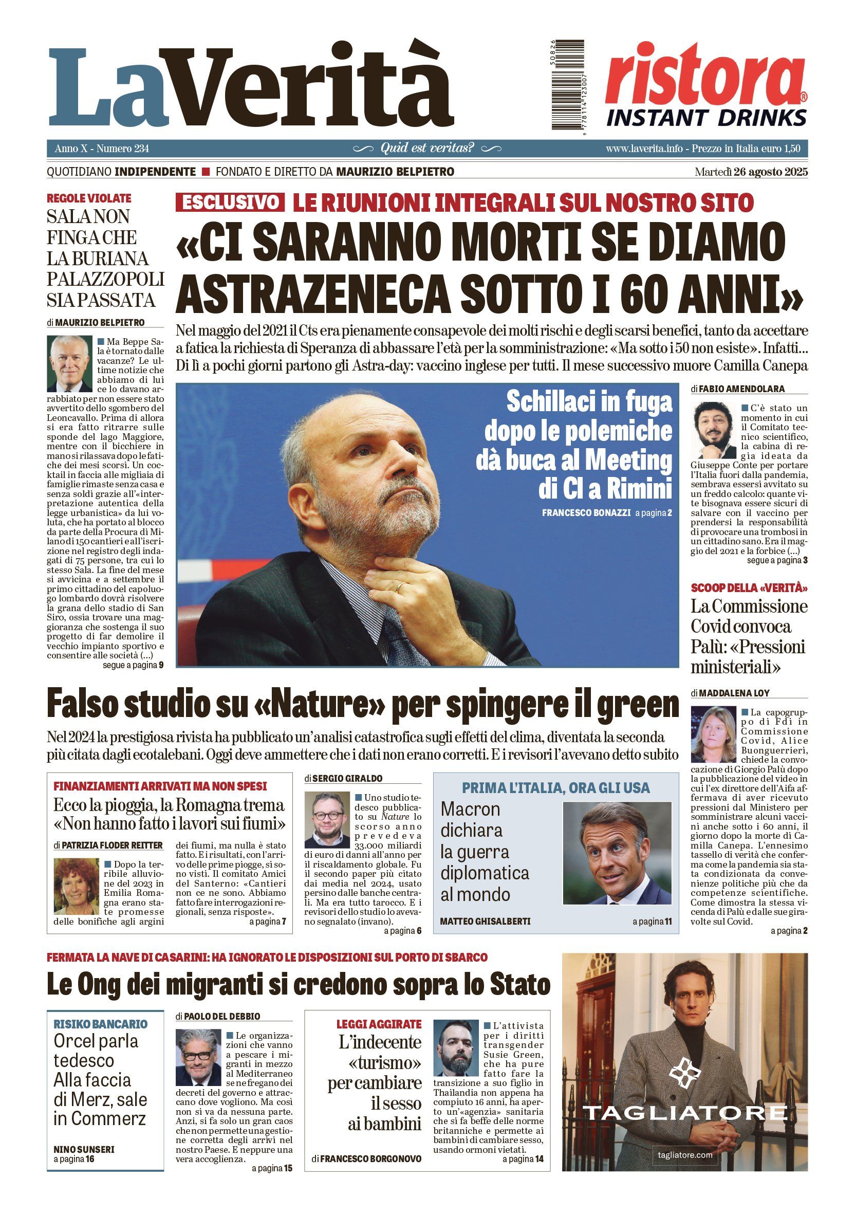 Oggi in edicola