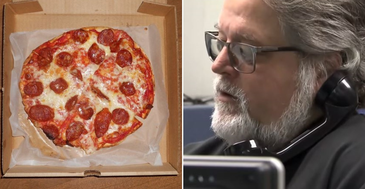 911 operator, pizza, domestic violence, oregon, police, call, 