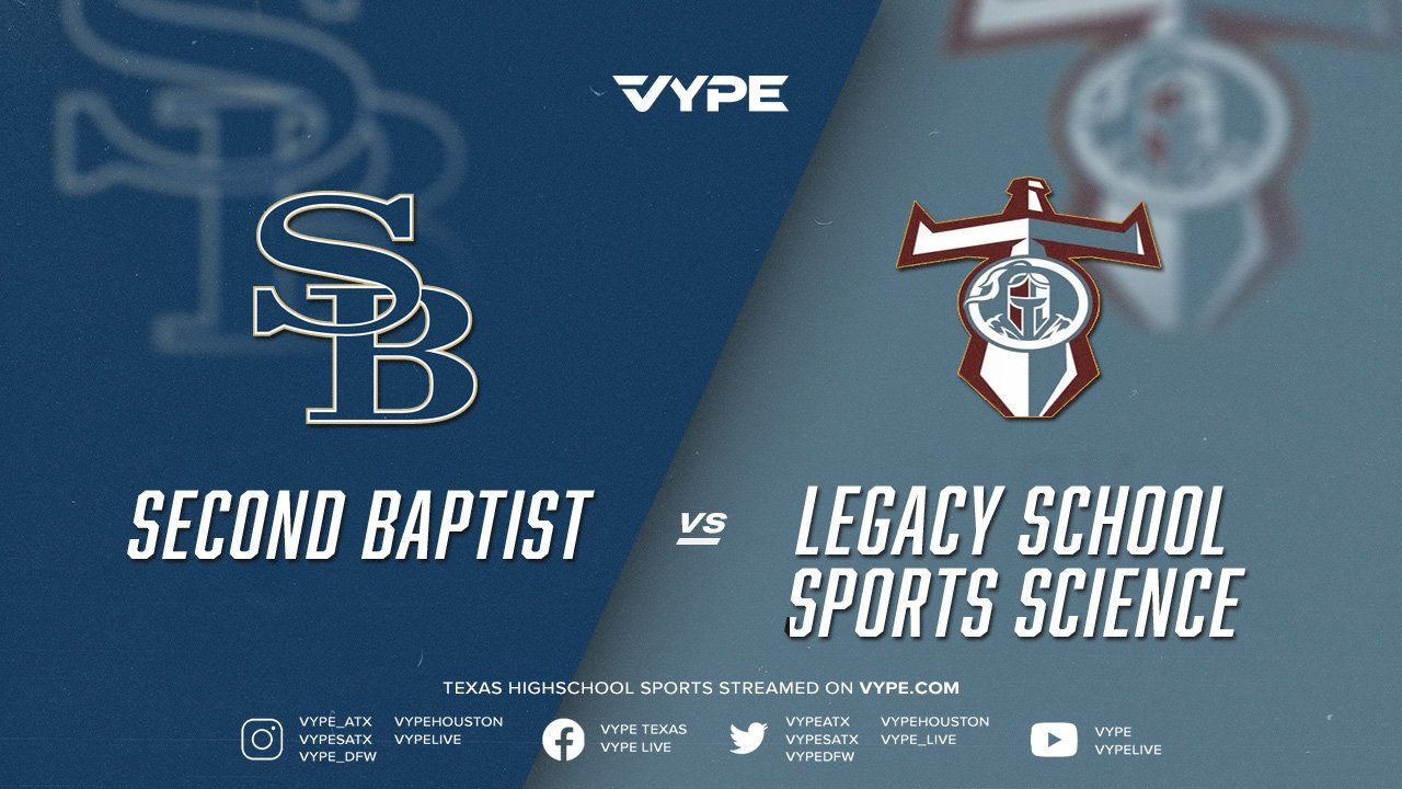 7PM - Football: Second Baptist vs. Legacy School Sports Science