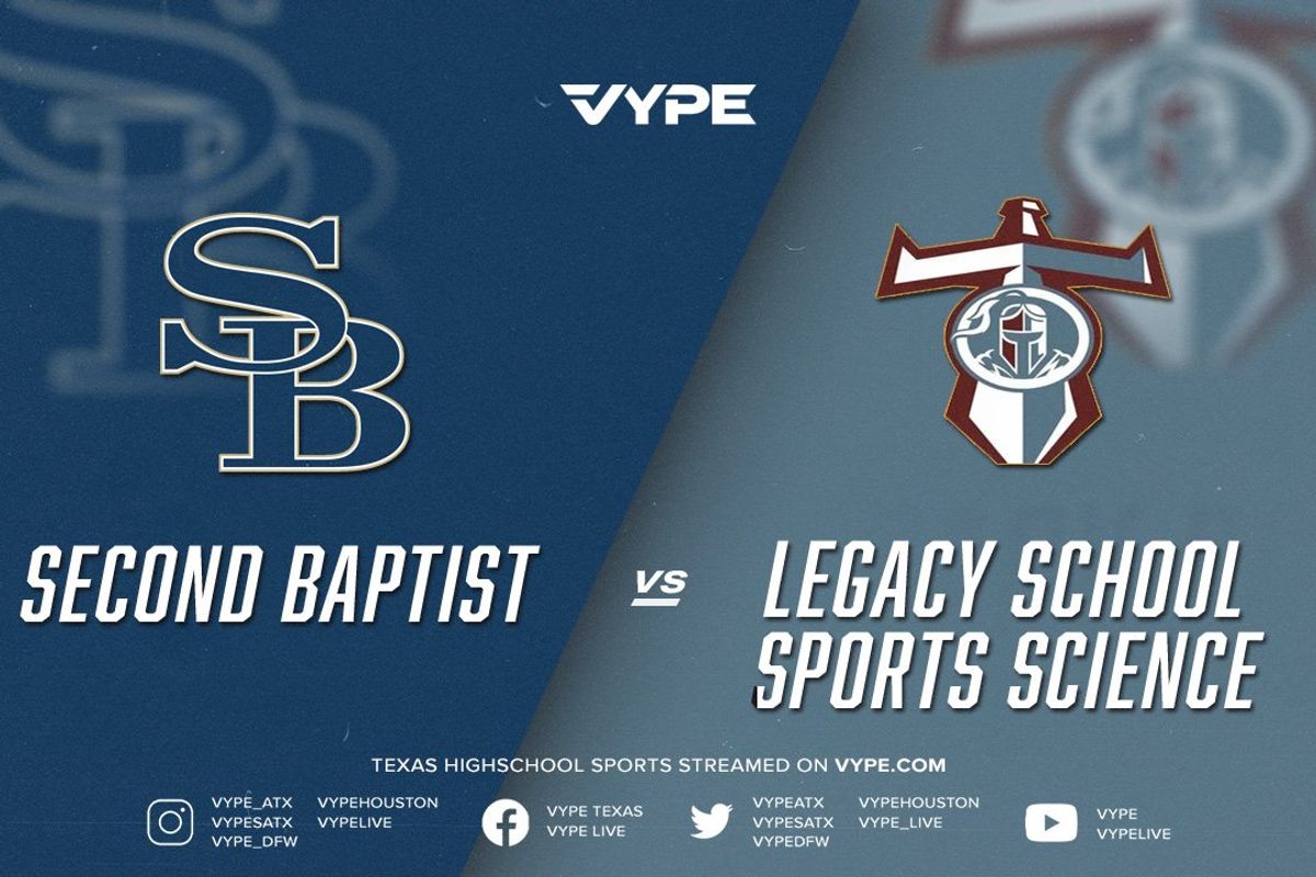 7PM - Football: Second Baptist vs. Legacy School Sports Science