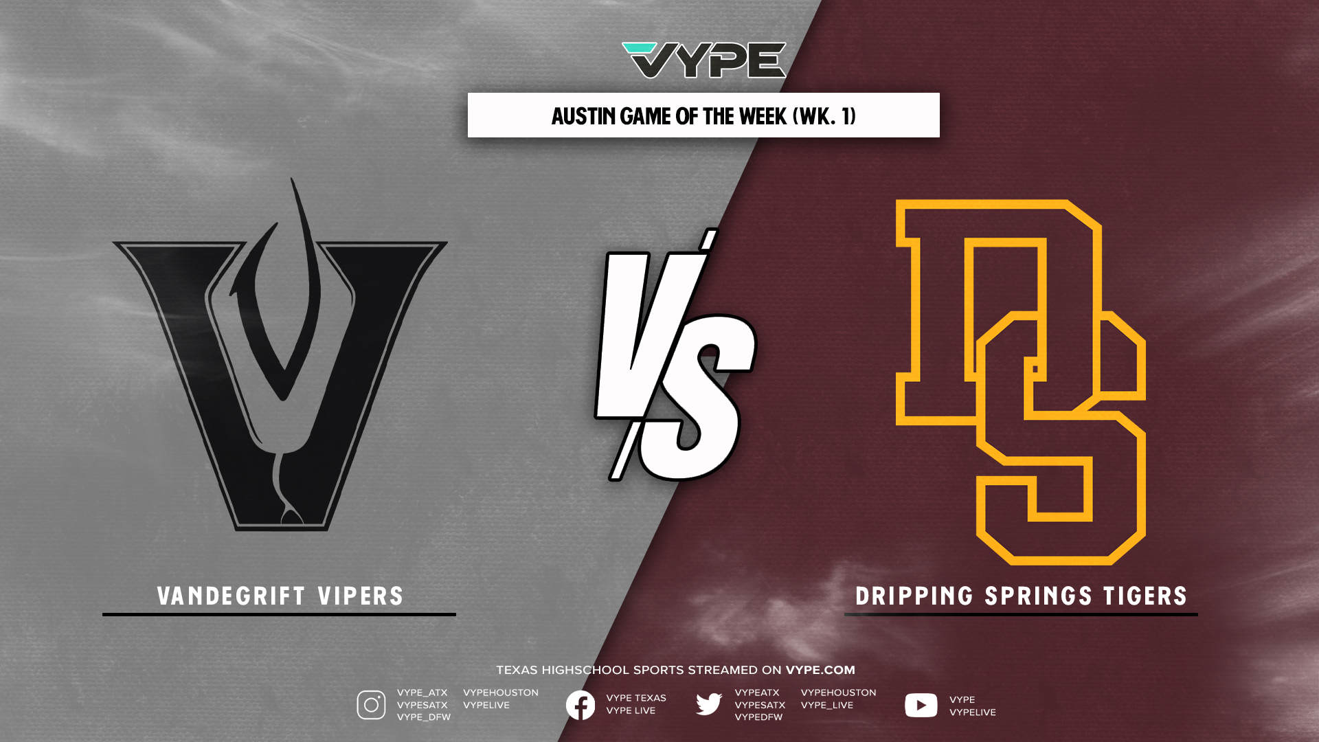 VYPE Austin Football Game of the Week: Vandegrift vs. Dripping Springs (Week 1)