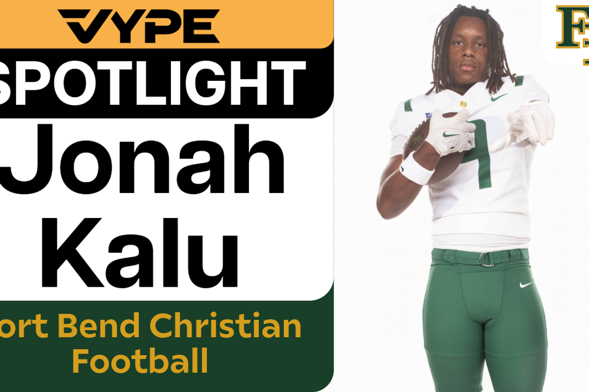 VYPE Spotlight: Jonah Kalu of Fort Bend Christian Academy Football