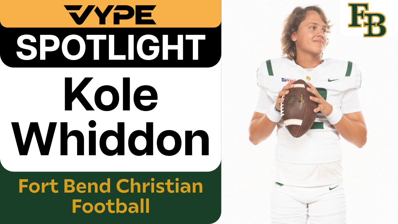 VYPE Spotlight: Kole Whiddon of FBCA Football