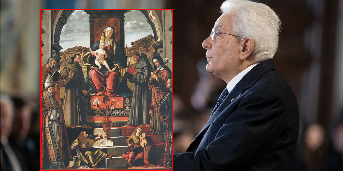 Mattarella va in visita in Slovenia e l’Italia cede la pala di Carpaccio Mattarella va in visita in Slovenia e l’Italia cede la pala di Carpaccio