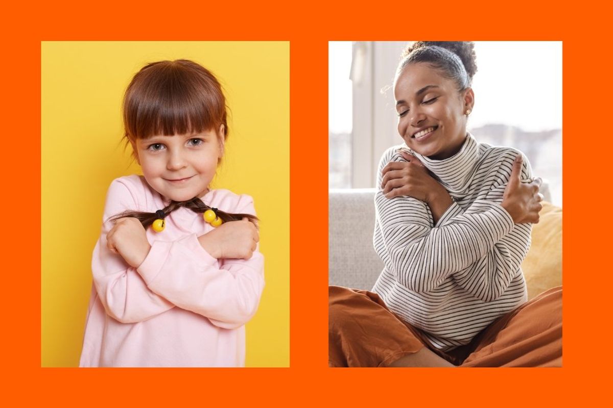 self love, self worth, hugs, wisdom, children