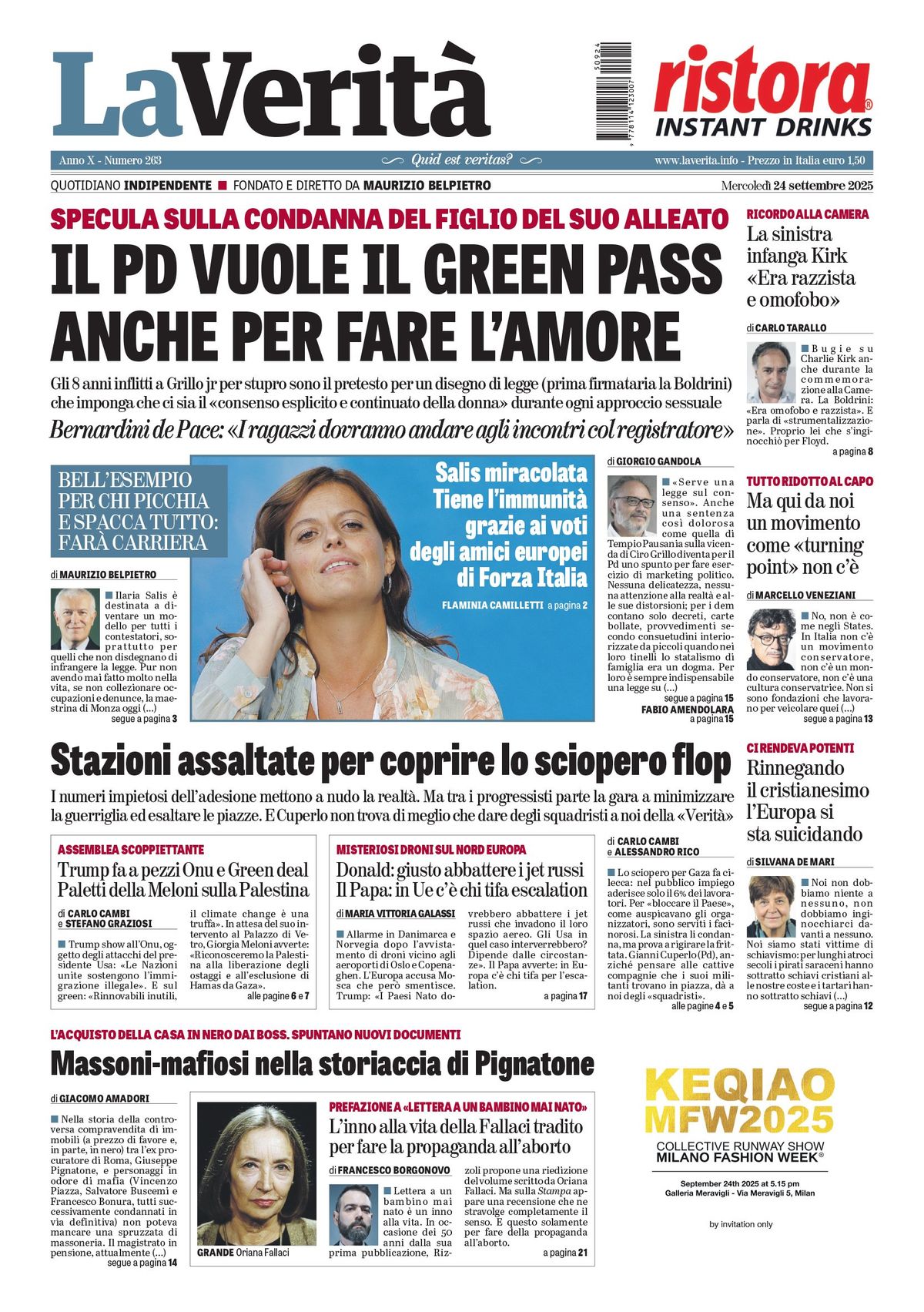 Oggi in edicola