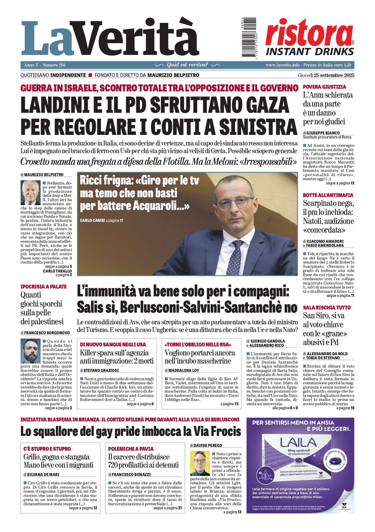 Oggi in edicola