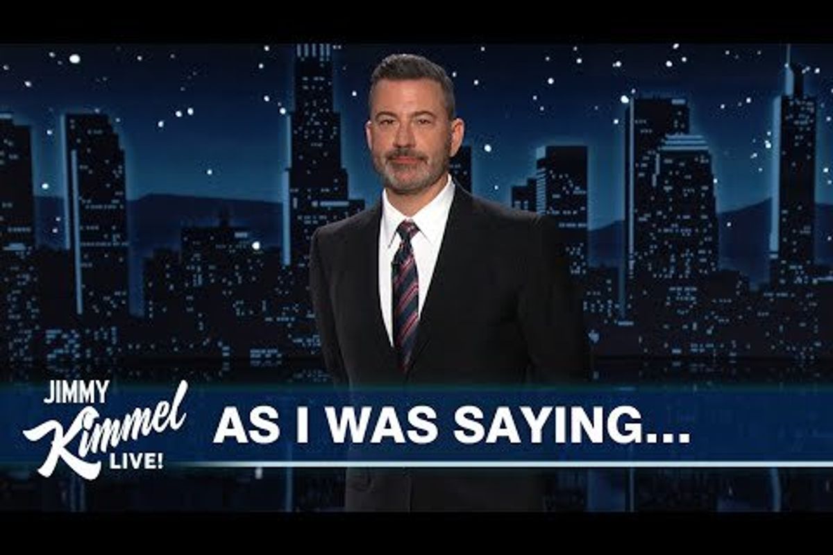 jimmy kimmel, late night, television, monologue, free speech