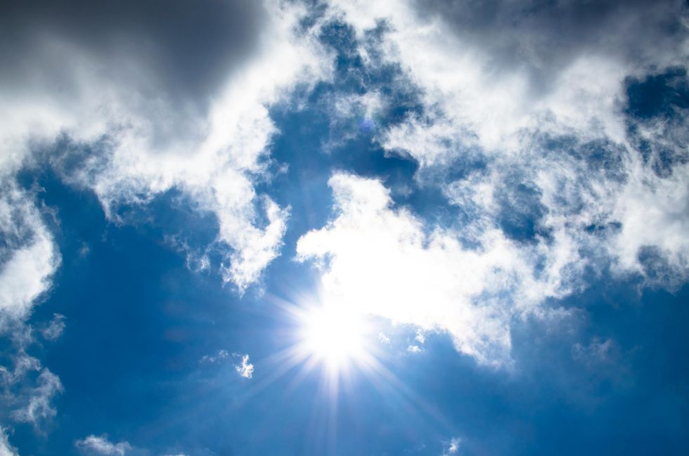 sun, sunlight, clouds, sky, vitamin d, photons, health